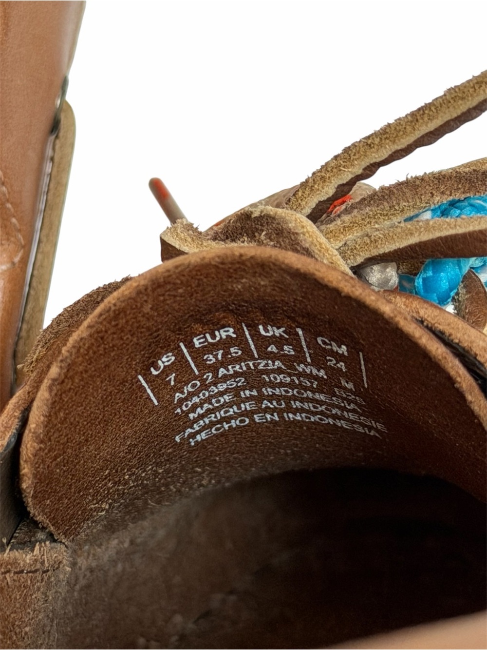 Sperry x Aritzia AO Boat Shoe Smooth Leather in Sahara Sand - Picture 5 of 6